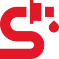 Red protective shield illustration